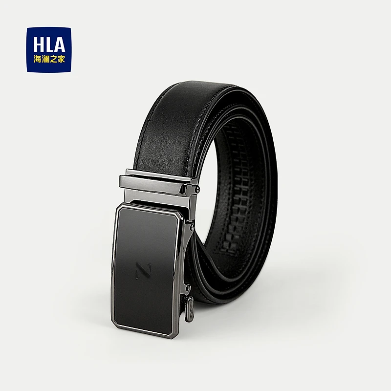 【海澜之家】HLA自动扣皮带男2025新品商务质感耐用有型腰带男