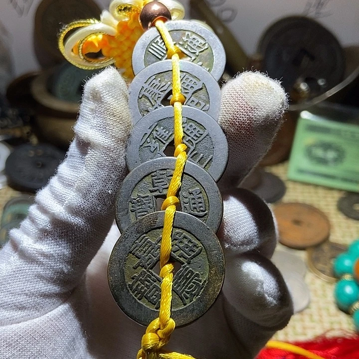 铜工艺品铜钱币摆件