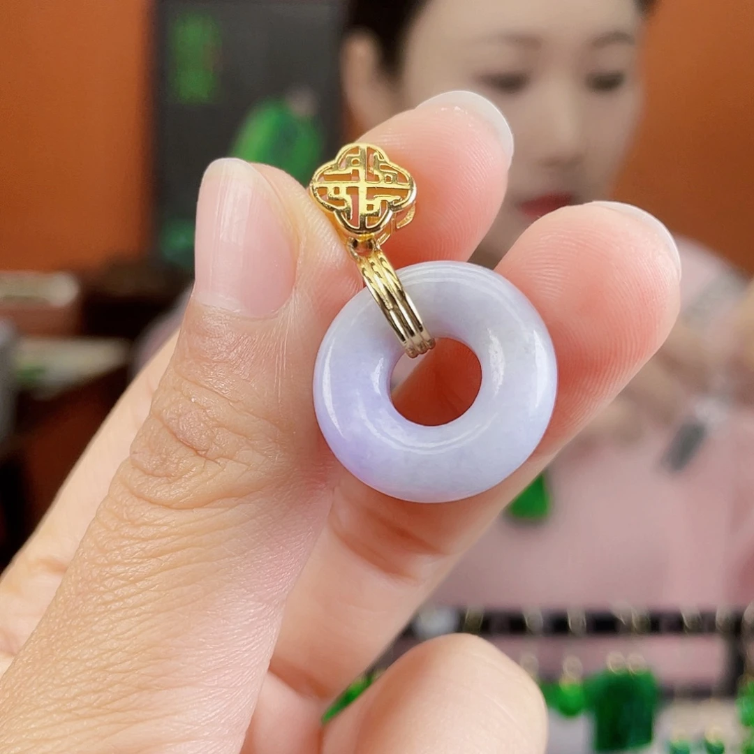 翡翠未镶嵌耳饰饰品