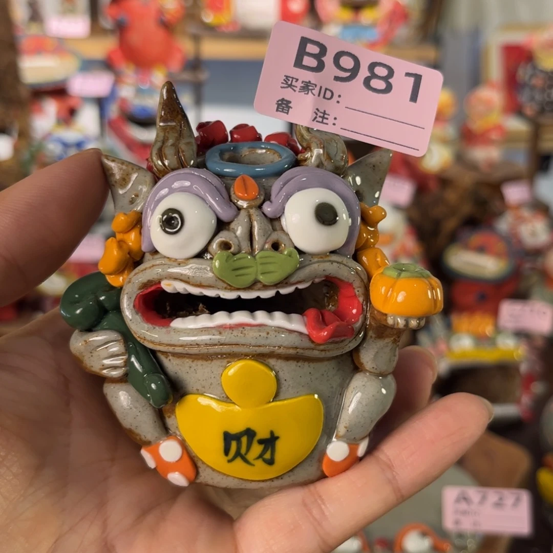 泥塑纯手工茶宠摆件