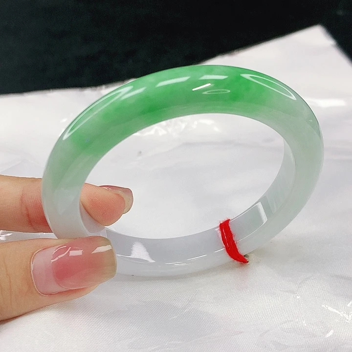 翡翠未镶嵌手镯圈52，19074