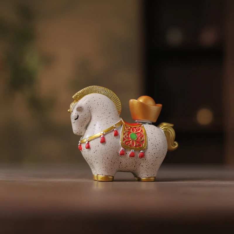 【悦生活】马上有钱茶宠摆件（Q8901）