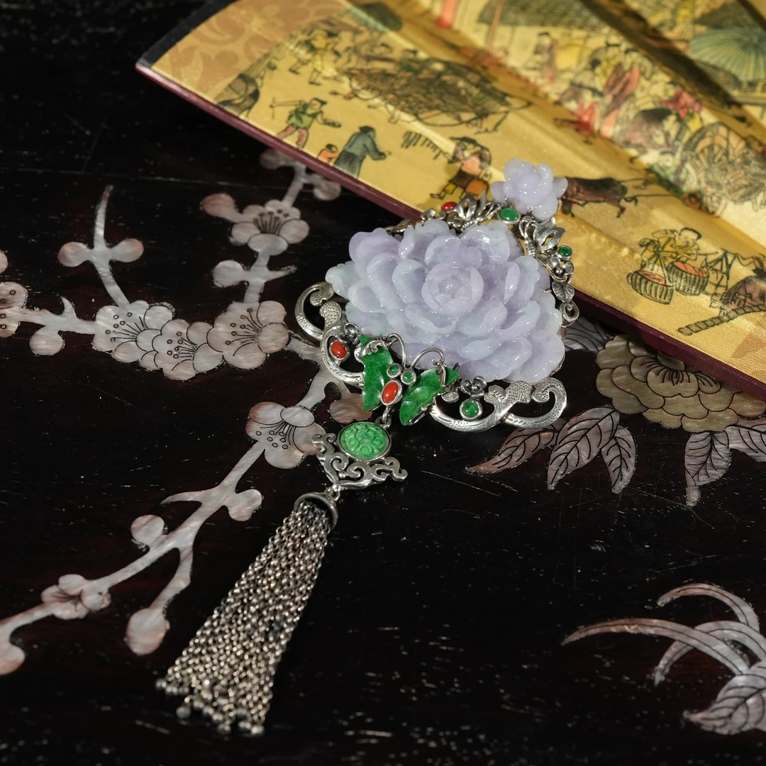 2.24香港王老板-翡翠镶嵌吊坠2t208