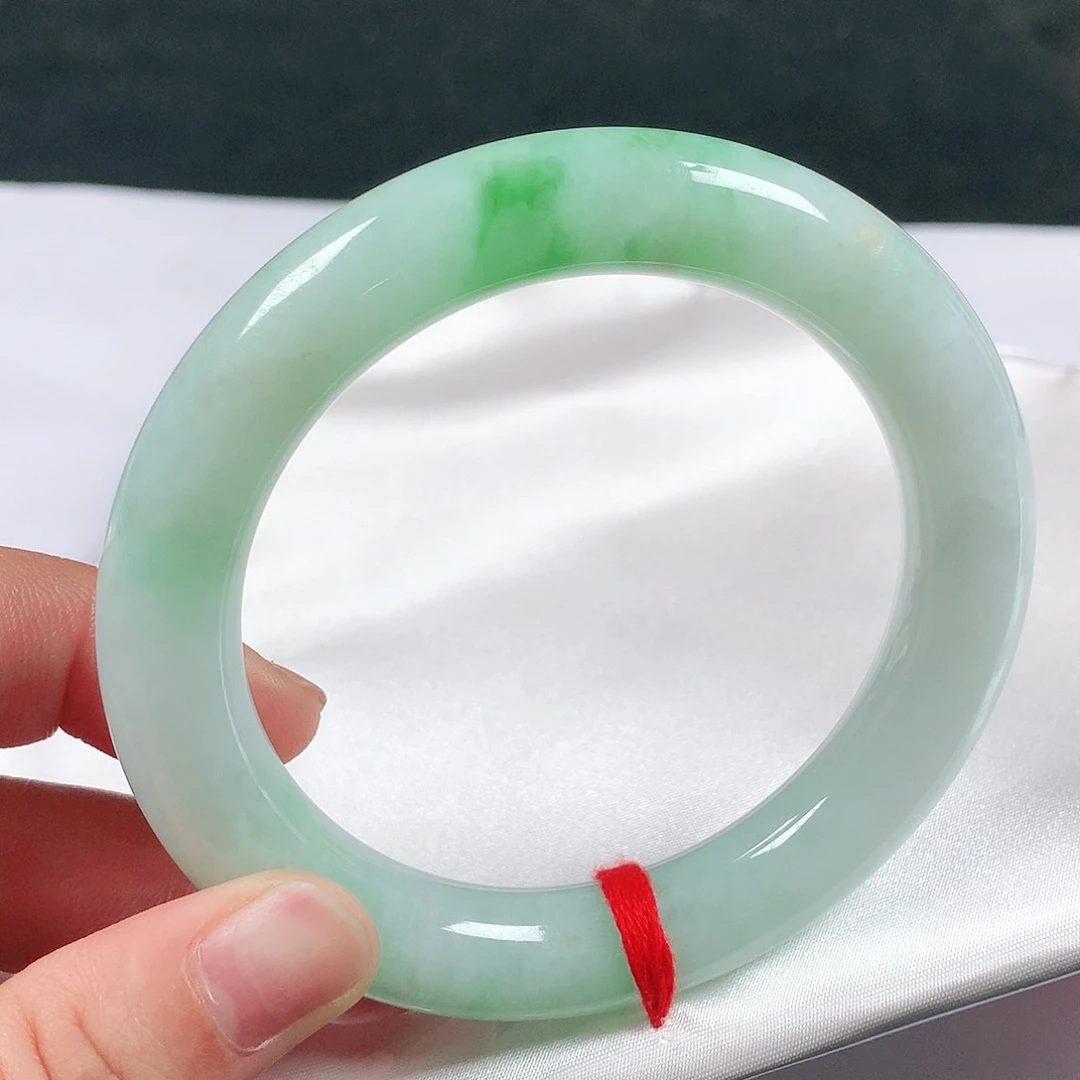 翡翠手镯未镶嵌58圈圆1062