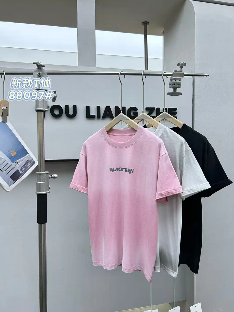 88097/夏季新款重磅印花休闲简约时尚百搭短袖