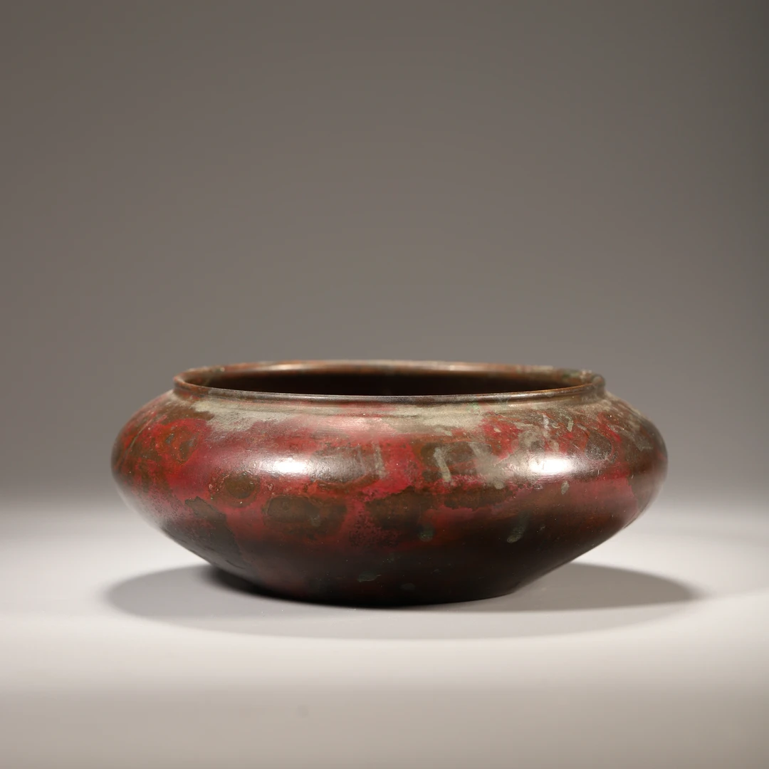 Lot07清代 大明宣德年制铜钵式炉