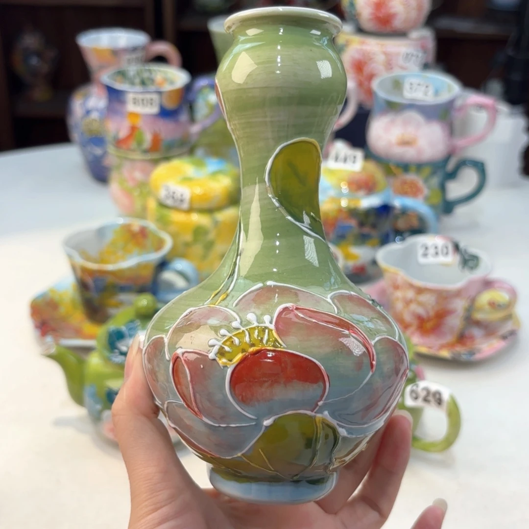 景德镇手绘高温釉下彩陶瓷茶具