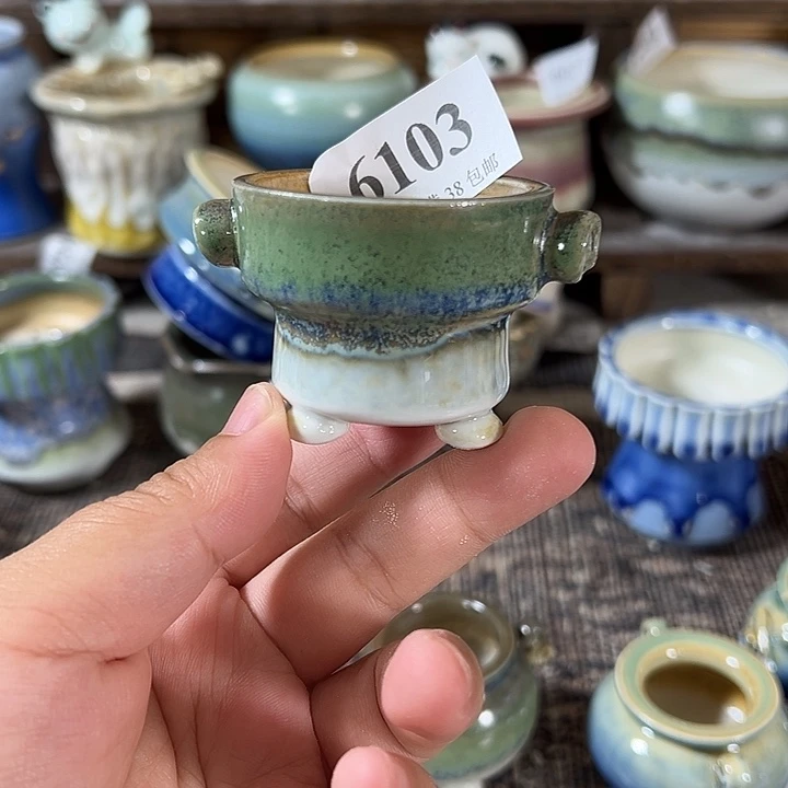 口4 手工花盆满30包邮