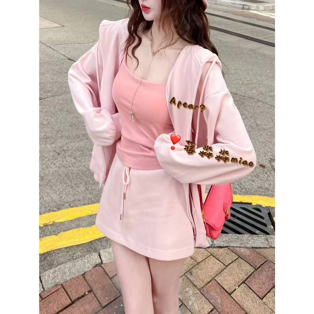 Apear♥小芙雨樱~时尚百搭简约固定杯美背防走光设计感吊带背心