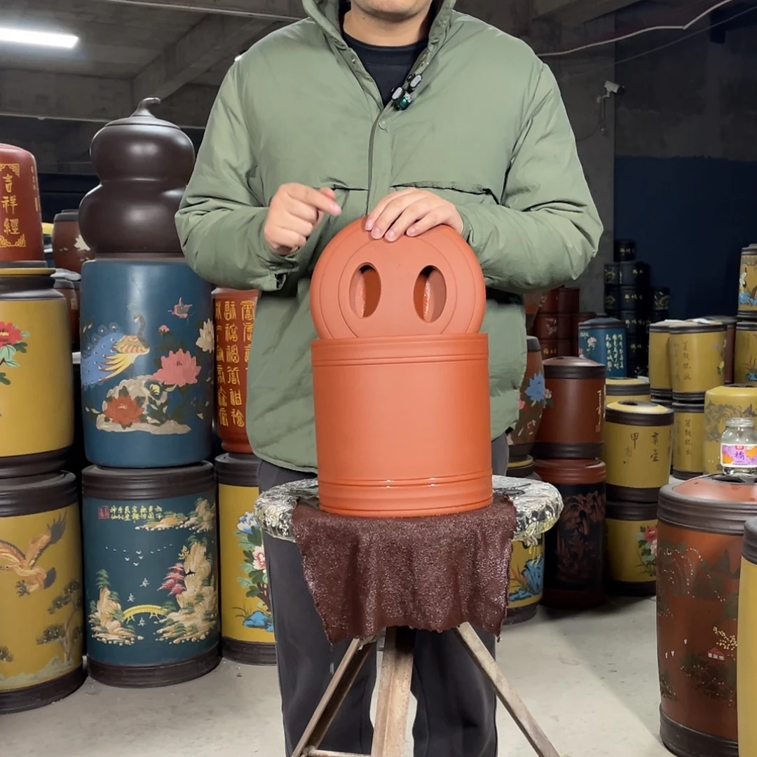 宜兴原矿紫砂茶叶罐