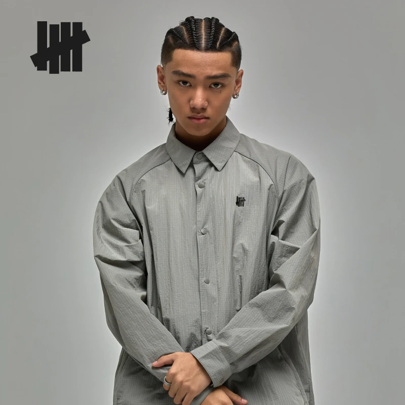 UNDEFEATED五条杠官方秋季新品潮流轻薄衬衫式外套UC53GLT01M