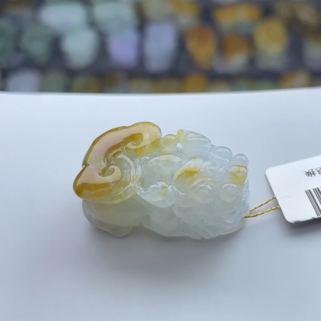 翡翠未镶嵌颈饰貔貅019