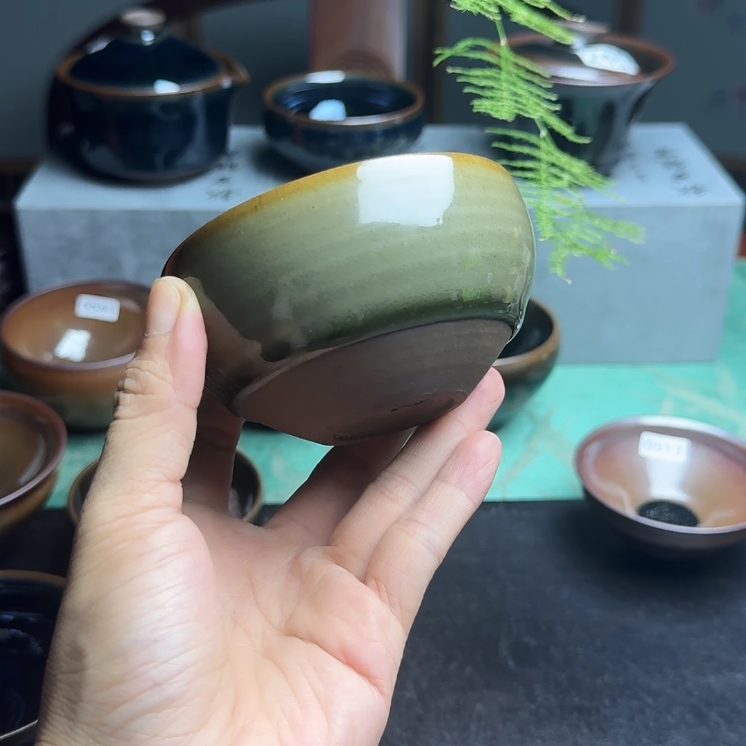 茶盏354 柴烧手工主人杯