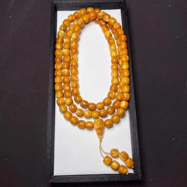 规格1.0 精美养殖回流老鹿角桶珠脖挂 男女同款