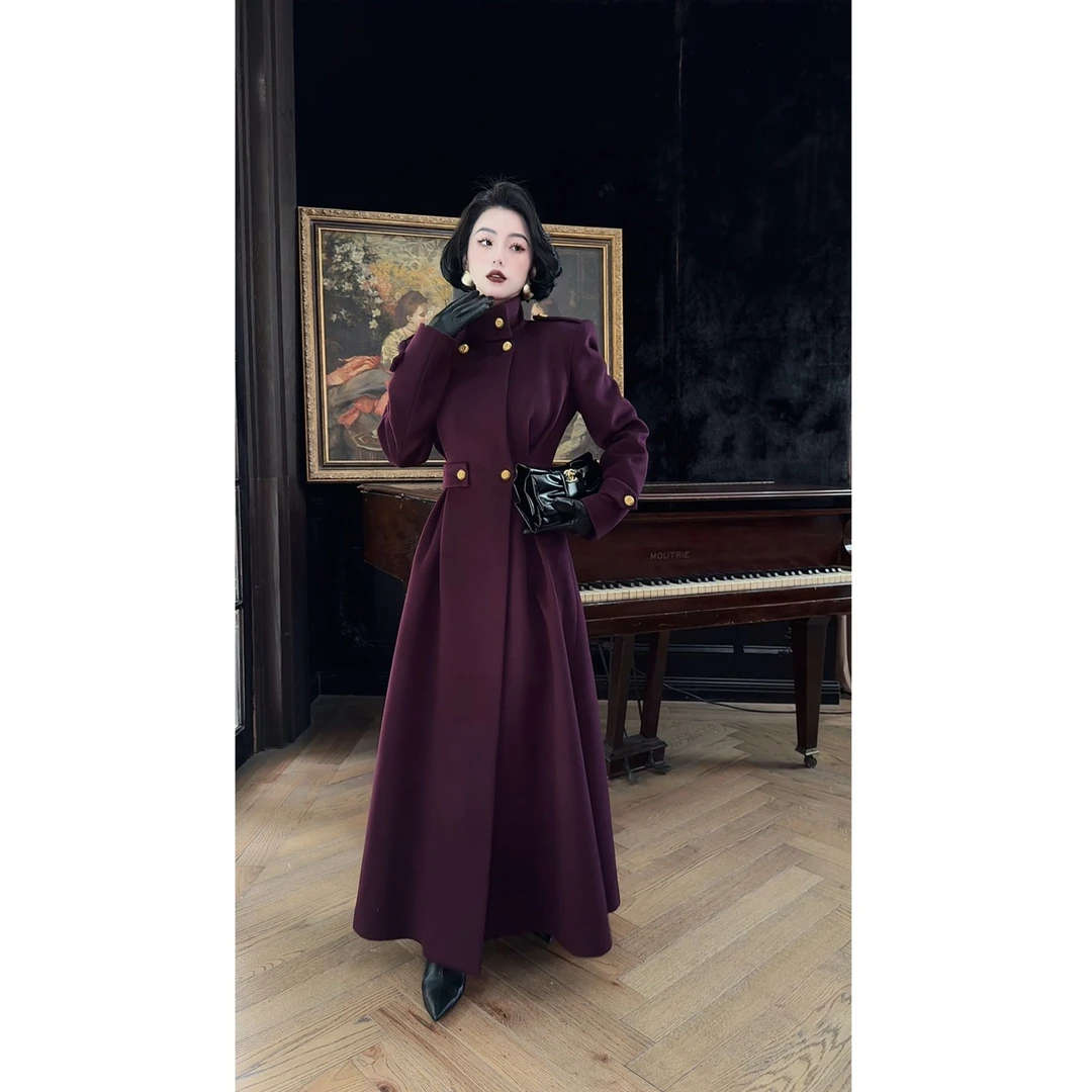 LYXJ【贵族工坊】高级定制限量发售大衣外套收腰显瘦洋气12561