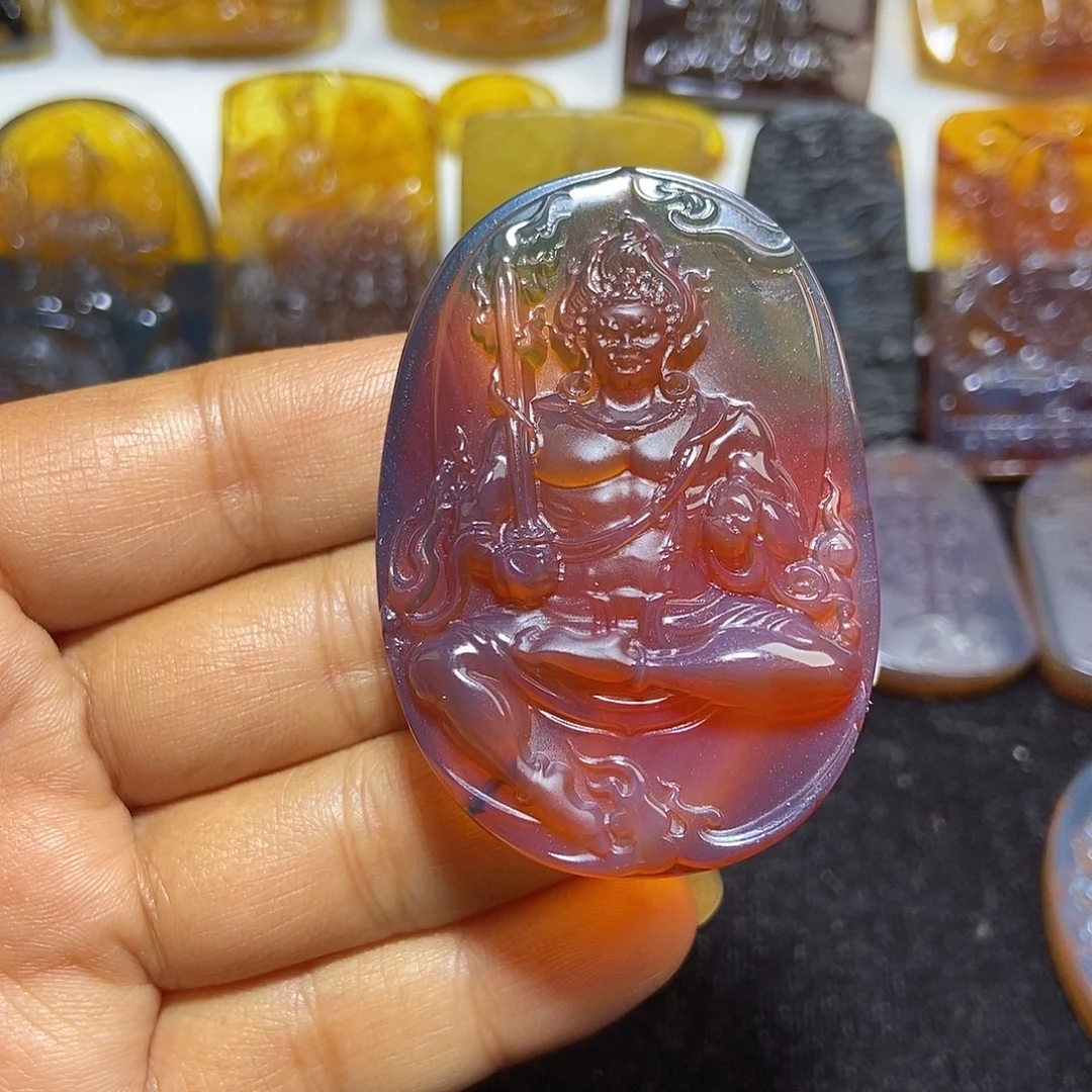 琥珀未镶嵌颈饰缅甸天然琥珀吊坠