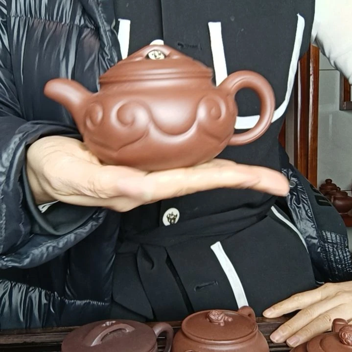 紫砂茶壶亘*原矿底曹青