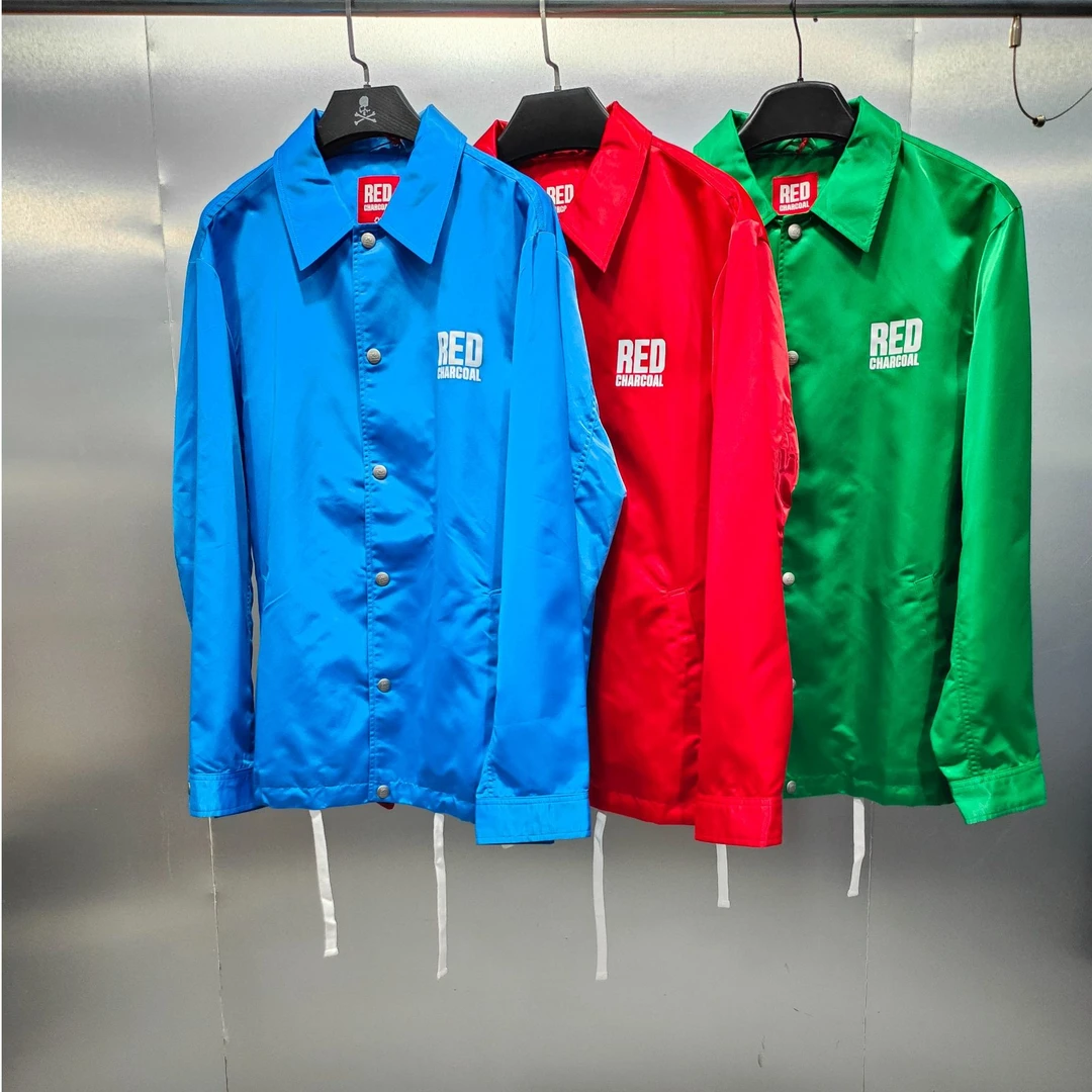 H02-122413-RED春秋季正面字母印花时尚潮流夹克外套