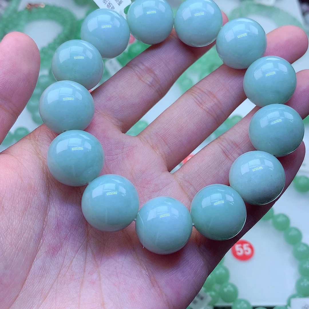 翡翠未镶嵌毛衣链卡18