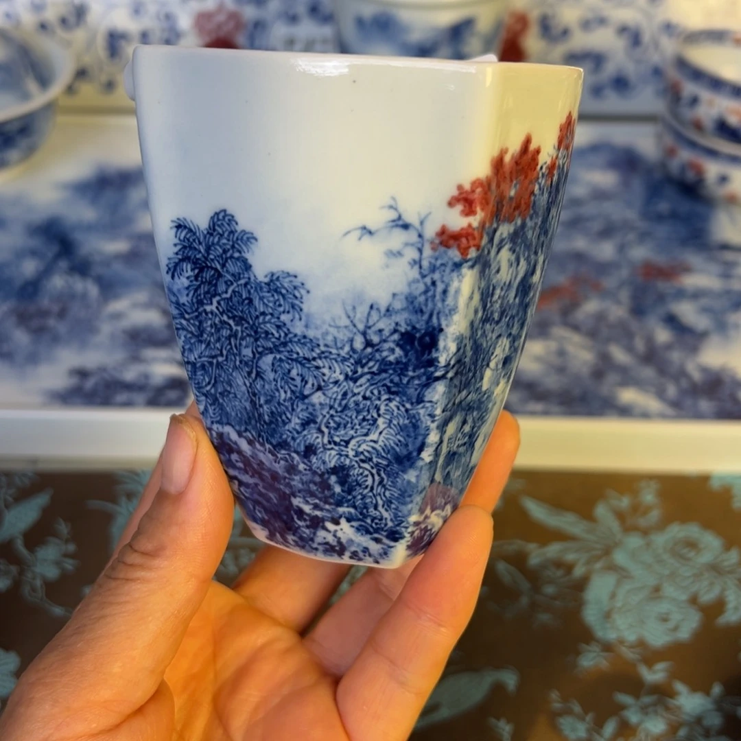 *****现代瓷青花釉里红