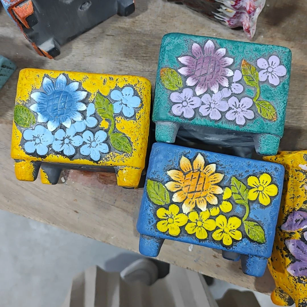 陶吸水透气的白陶花盆凑满12发货