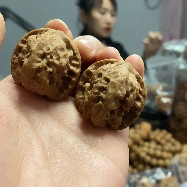 把件文玩核桃34.5野狼