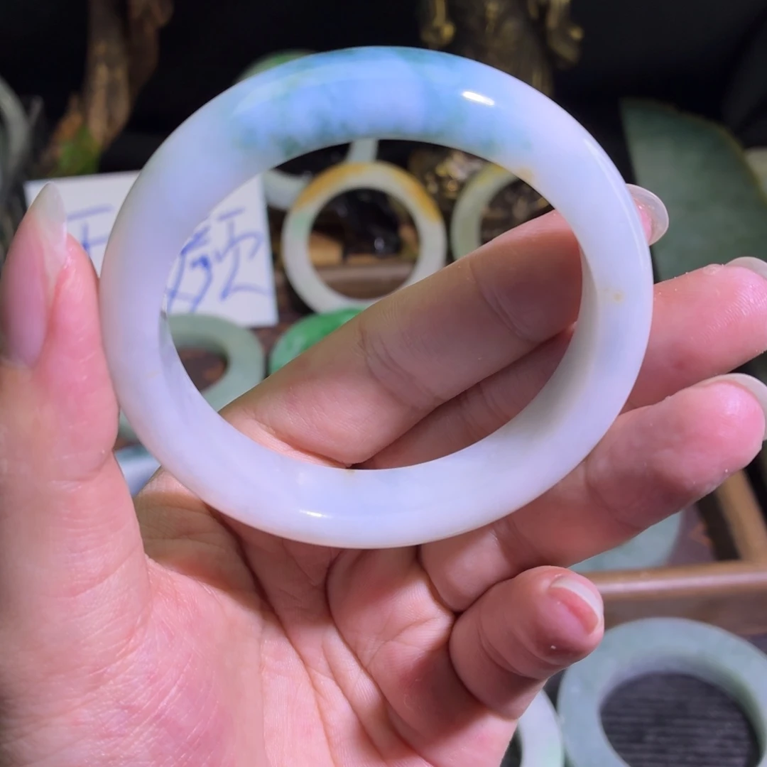 定制翡翠未镶嵌缅甸翡翠A货手镯毛胚定制