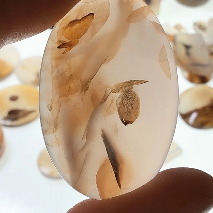 未镶嵌玛瑙/玉髓珠宝半成品