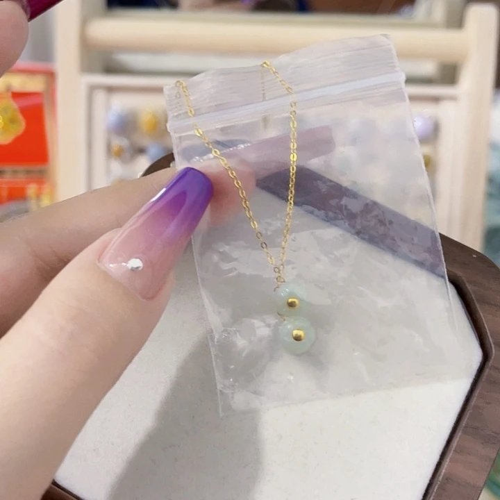 颈饰未镶嵌翡翠天然翡翠Ａ货