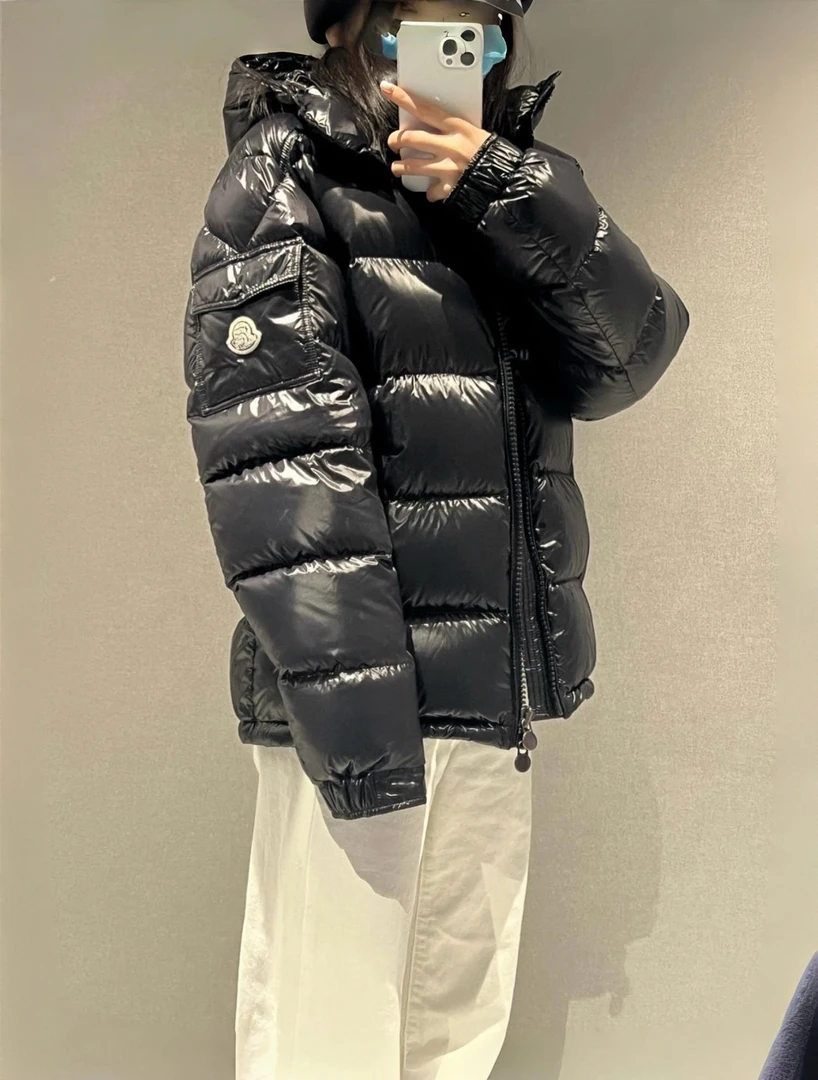 【粉丝专属外套】法式秋冬玛雅两色连帽保暖外套 YZ25W09019