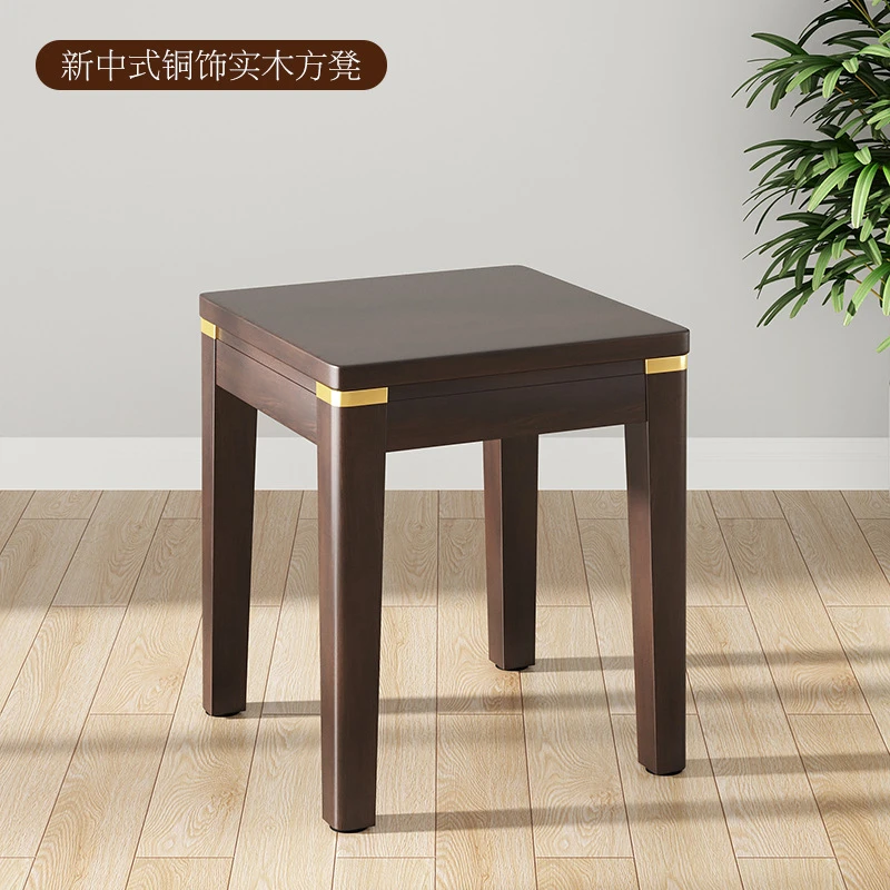 实木凳子可叠放家用35高板凳现代餐凳卧室化妆凳矮凳轻奢创意木凳