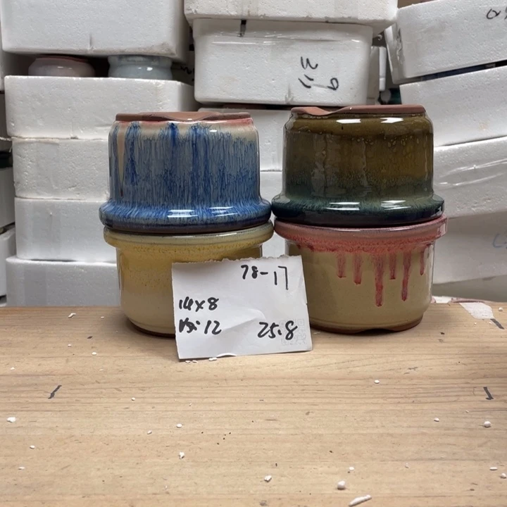 紫砂花盆多肉陶土花盆微瑕17