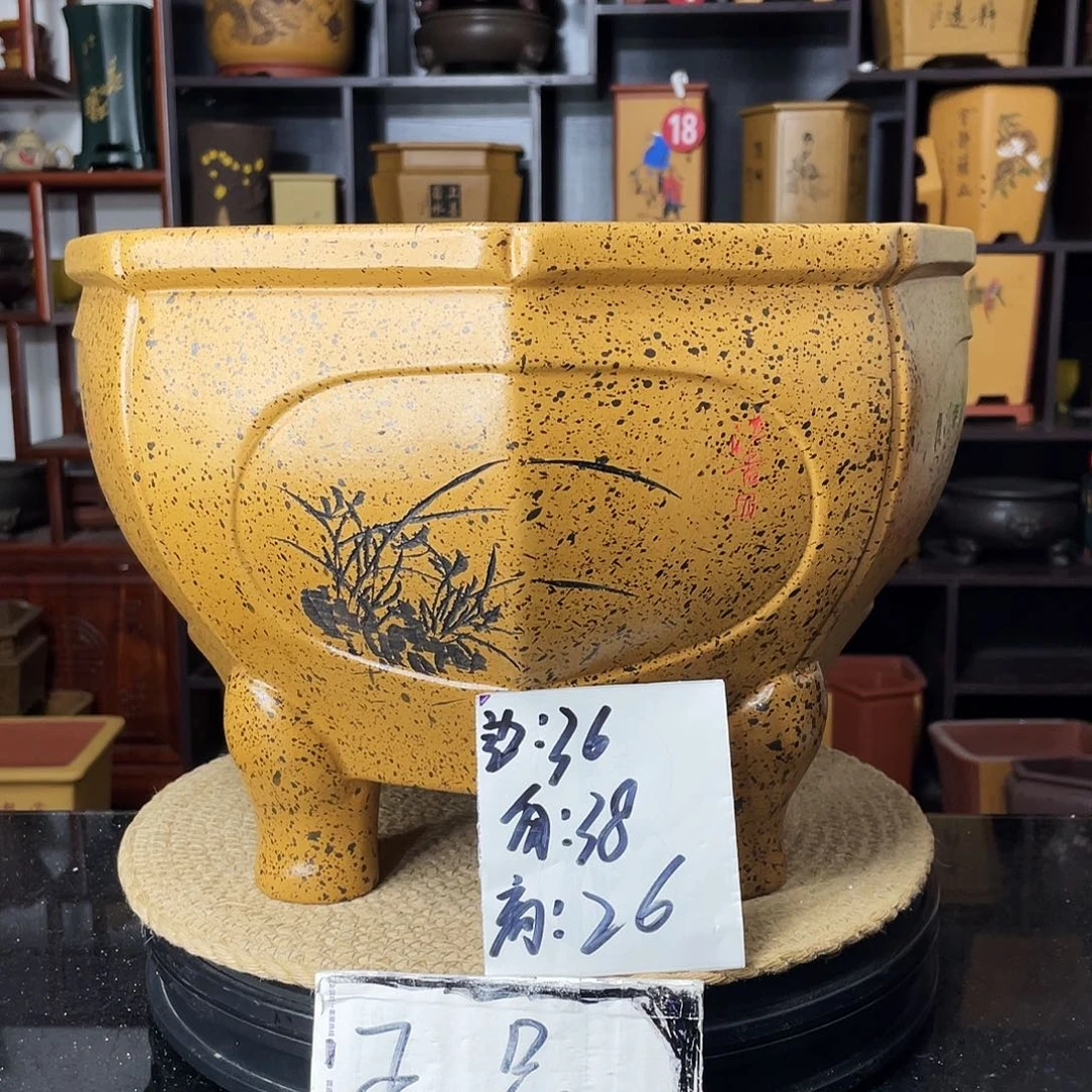 紫砂D-婉秋紫砂砂花盆