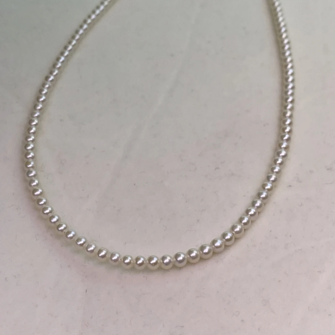 颈饰银S925镶嵌淡水珍珠