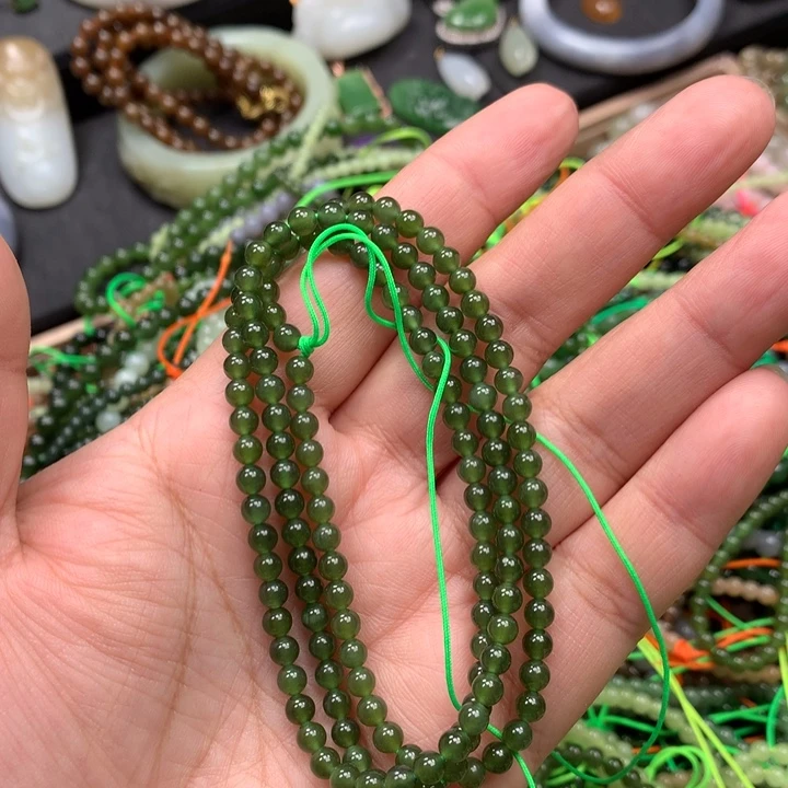 和田玉未镶嵌手链121