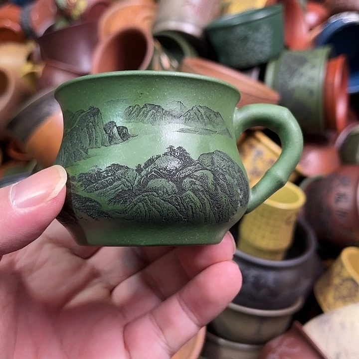 紫砂茶杯全手工紫砂主人杯