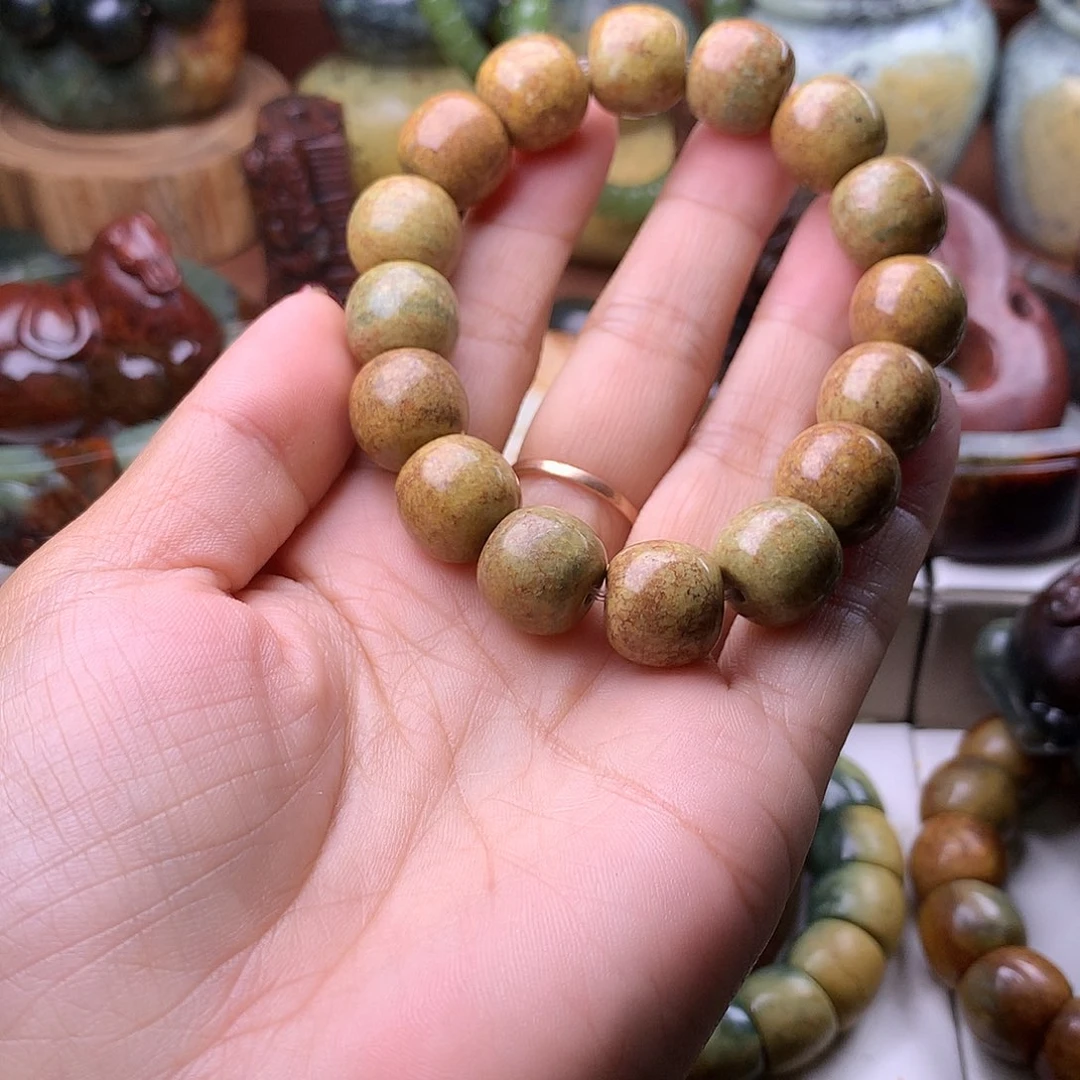 岫岩河磨玉（透闪石质玉）未镶嵌手链