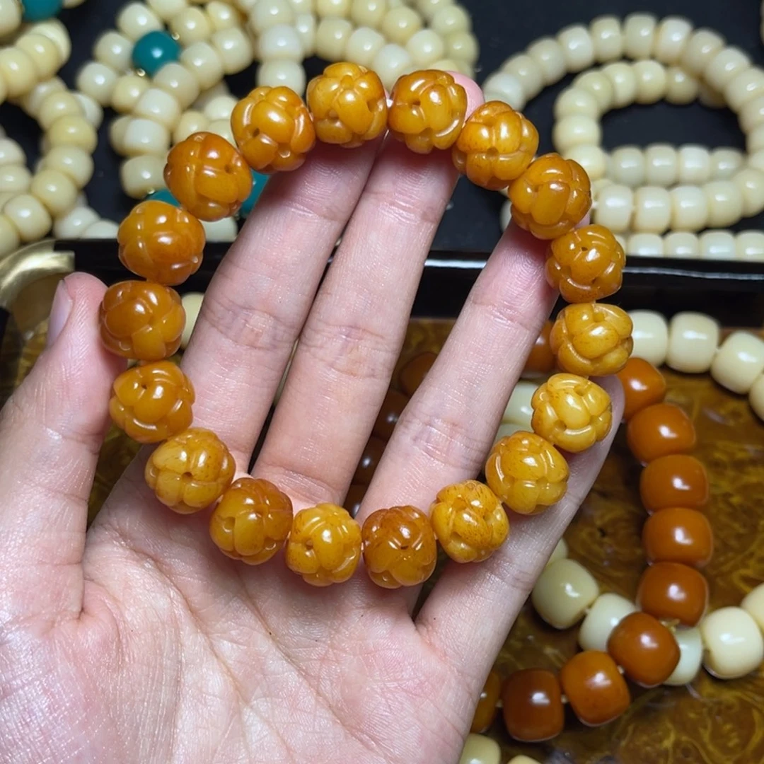 骆驼牙手串/手链骆驼牙手串镂空雕刻