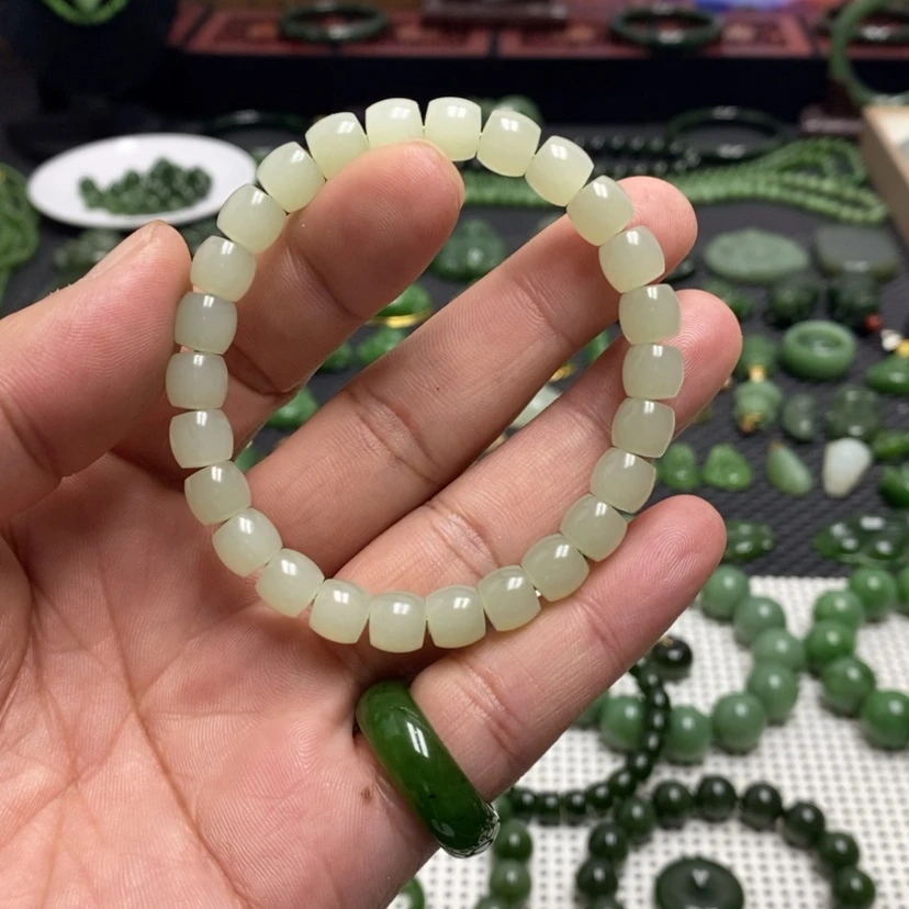 【闪购商品】和田玉（碧玉）手链未镶嵌耗*阿