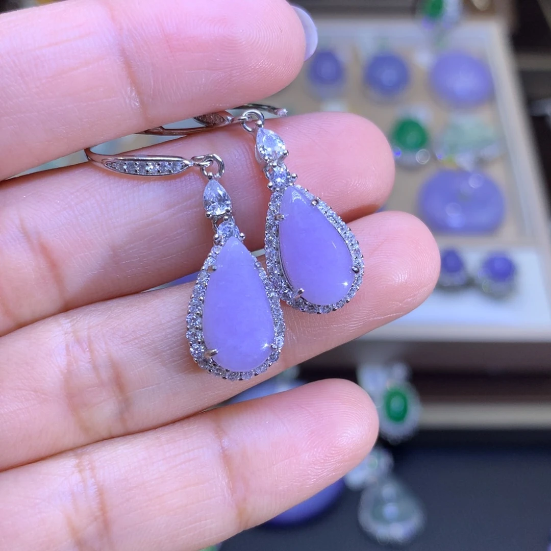 翡翠颈饰银S925镶嵌翡翠