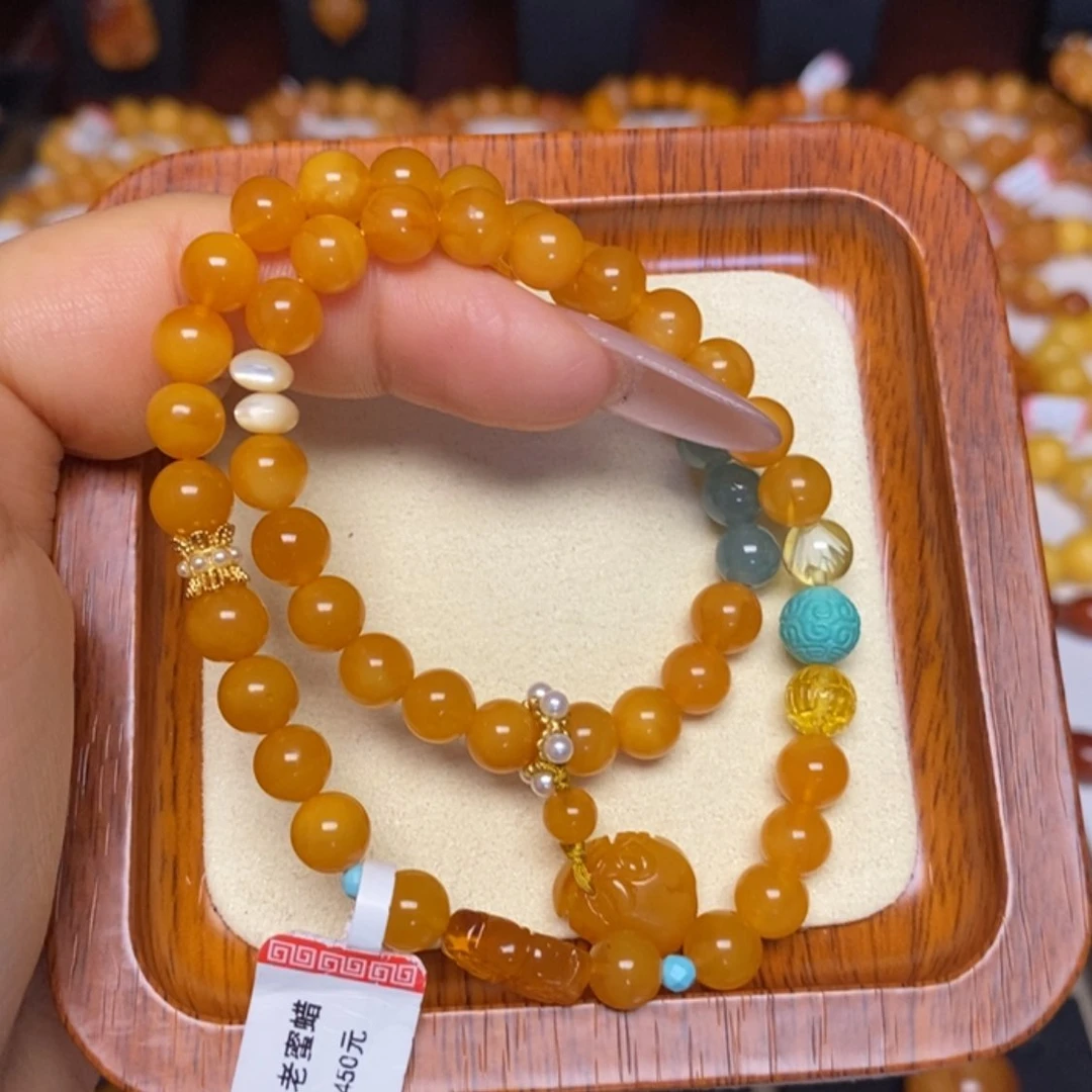 【闪购商品】蜜蜡手链未镶嵌手串