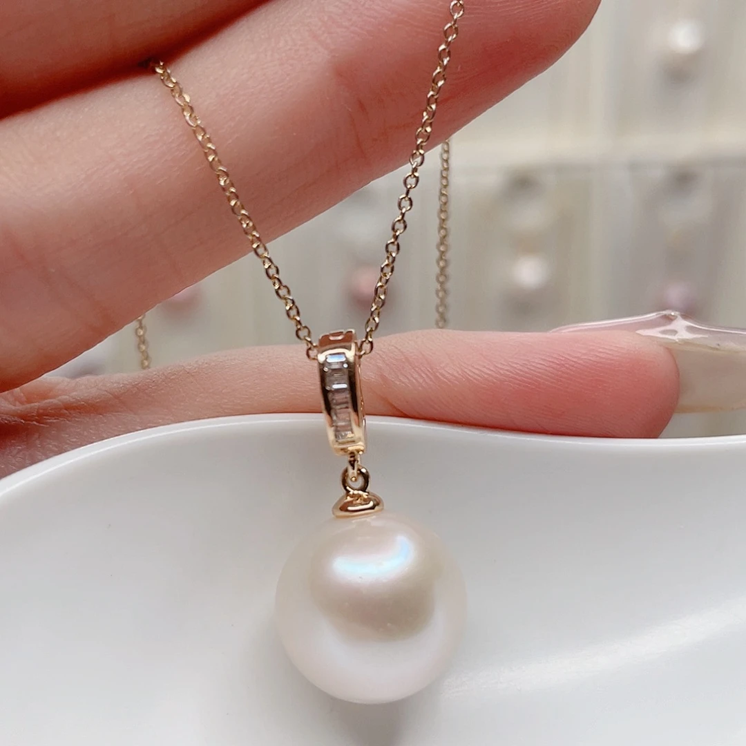 合金淡水珍珠吊坠(赠链)