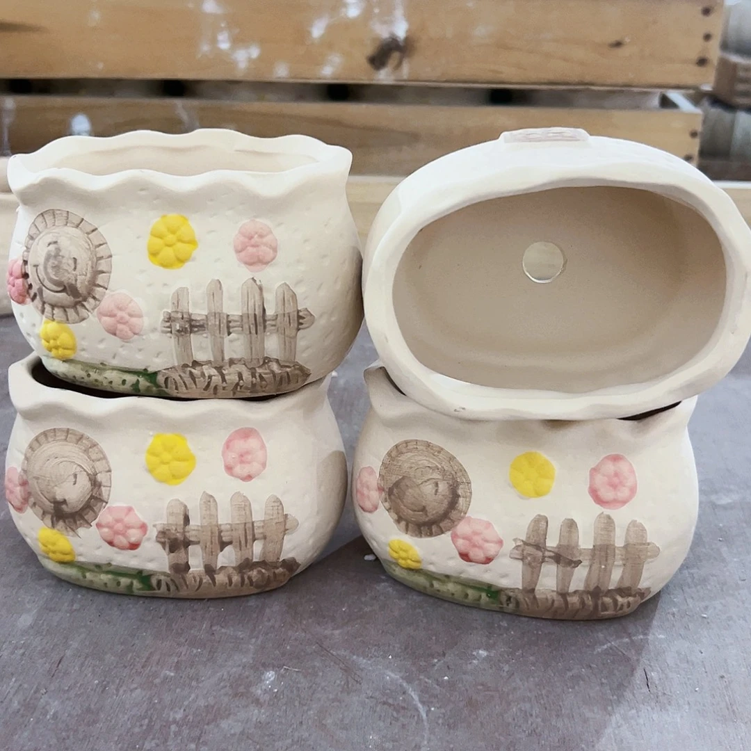 外贸尾单陶瓷花盆凑单10米包邮