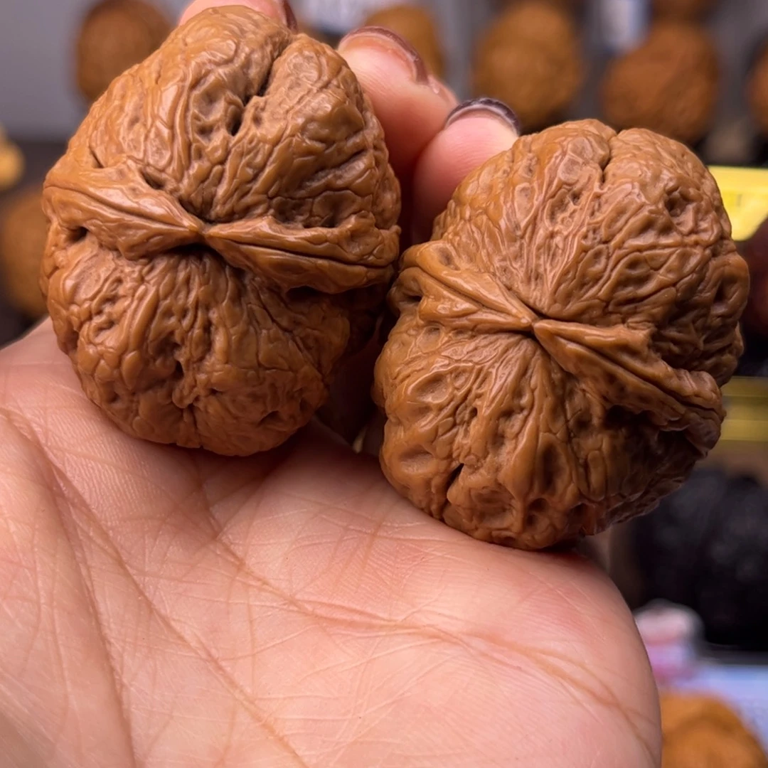 文玩核桃把件火焰金蟾43尺