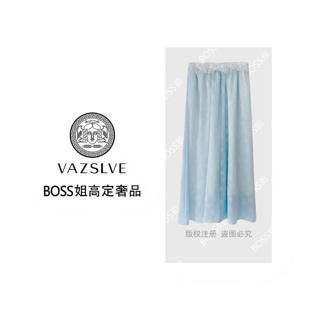 【VAZSLVE/原创设计】温柔气质裙裤百搭宽松显瘦提花裙裤|2589