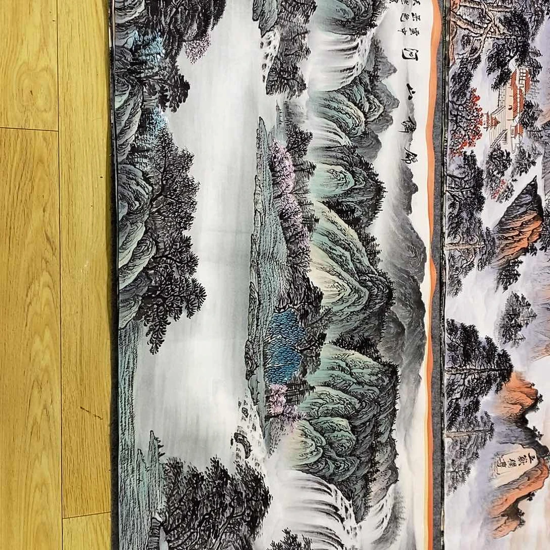 ￥***$横款锦绣山河小六尺画