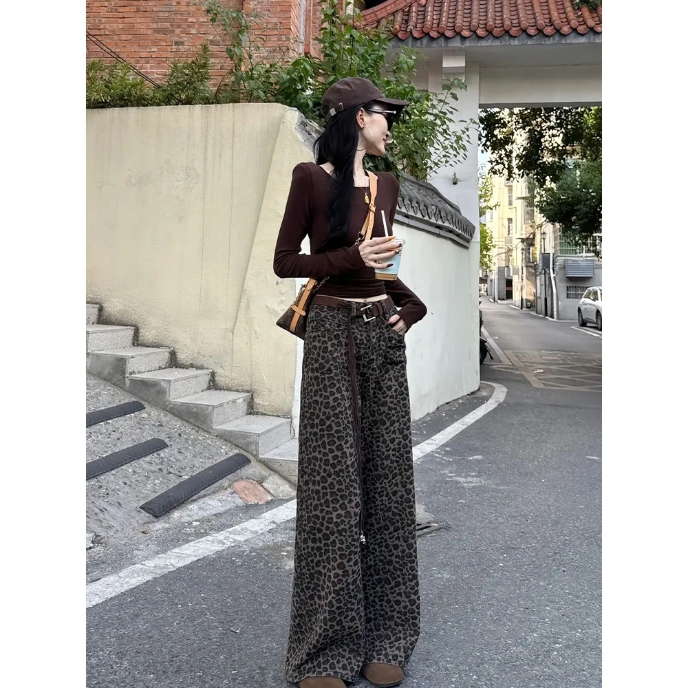 大方得体穿搭ootd一整套秋装女高级感巨好看咖色上衣阔腿裤两件套