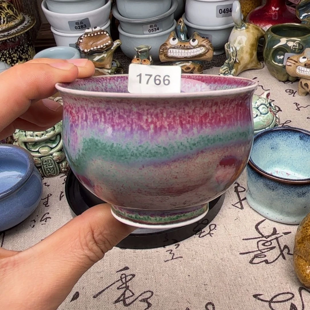 杯子钧瓷窑口自播原矿钧瓷