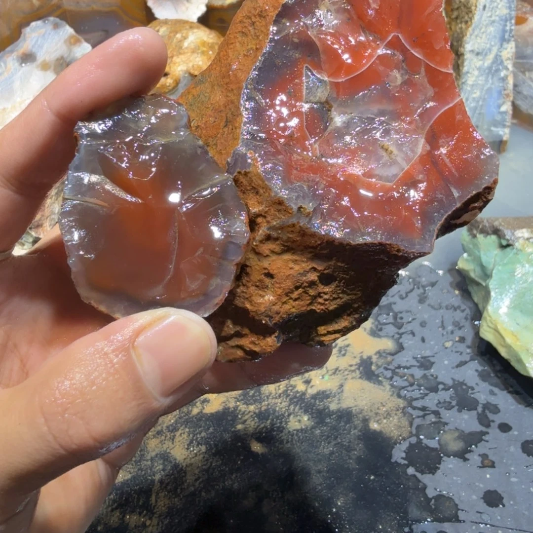 未镶嵌玛瑙/玉髓珠宝半成品