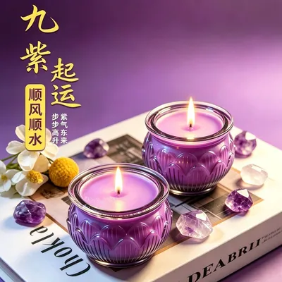 24小时平口莲花灯供佛家用无烟无味酥油蜡烛佛前供灯长明灯